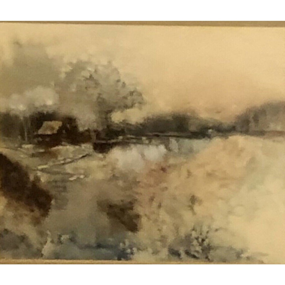 Jan Dorer Watercolor Painting Framed Signed Original Mid Century Art Beautiful